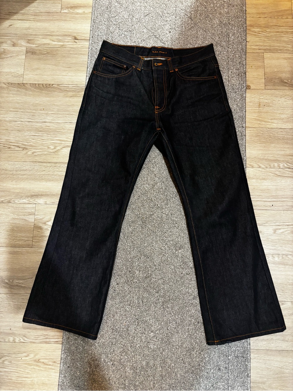 Nudie Jeans Men's Dark Indigo Flare Glenn (Worn 2x)
